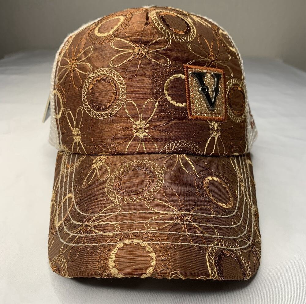 V Eagle Baseball Cap Hat Strapback Adjustable Fashion Brown New